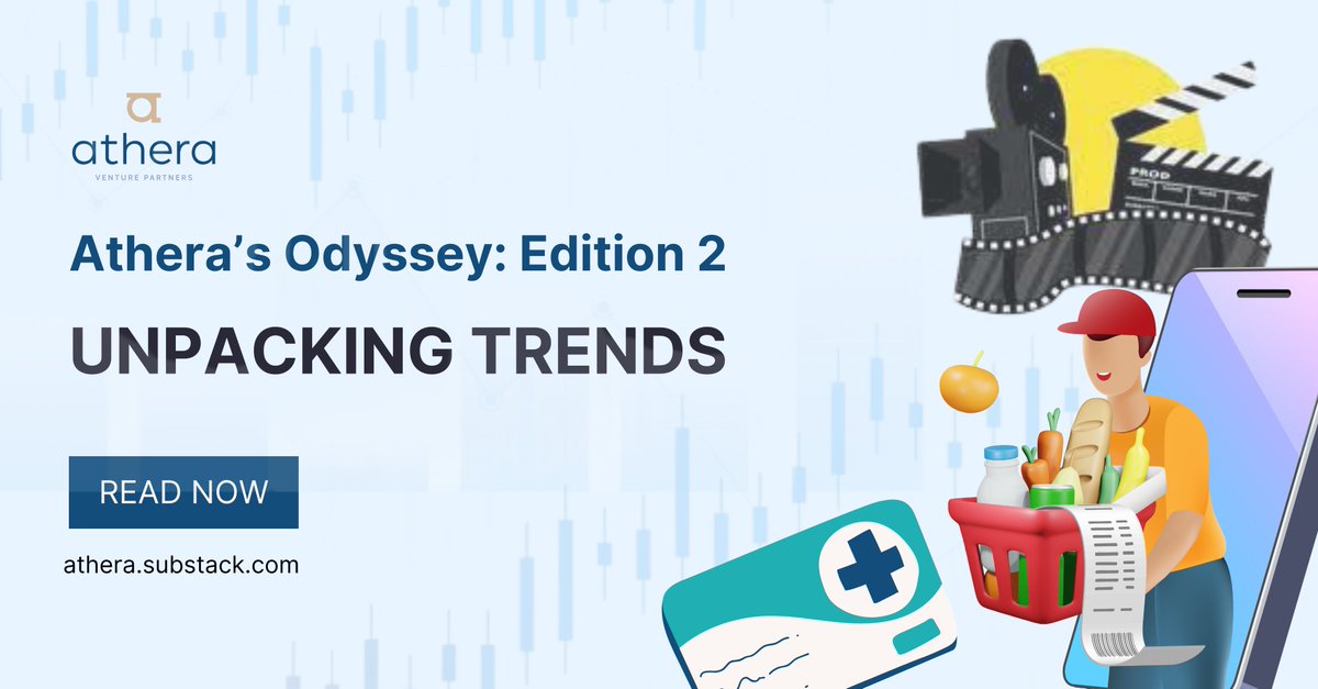 We’re here with the second edition of @Athera’s Odyssey - Unpacking Trends and covering hot takes on Q-commerce dynamics, Factory Automation, Celebrity Investments and more.
Subscribe to our newsletter - athera.substack.com to stay on top of everything VC, tech and innovation