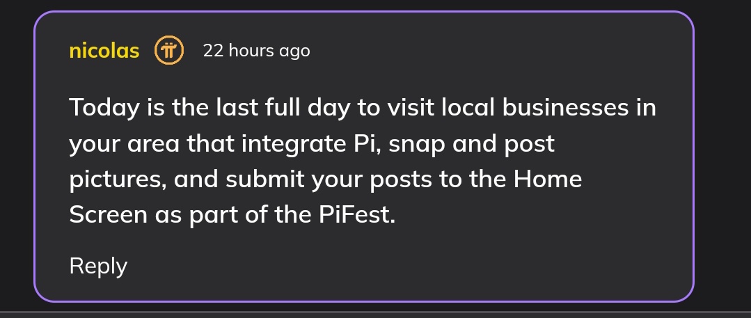 PiNewsMedia's tweet photo. nicolas: #PiFest is coming to an end, don’t forget about the home screen mission 🔥 https://t.co/Kqz6A5fC32