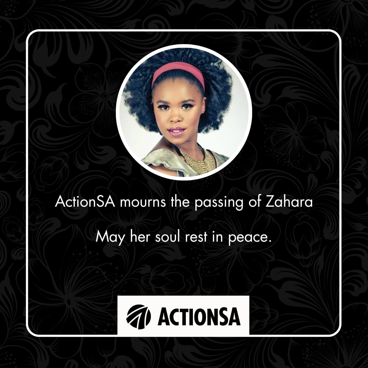 What a loss to the entire South African nation, her loving family, but more importantly, the Arts Industry.