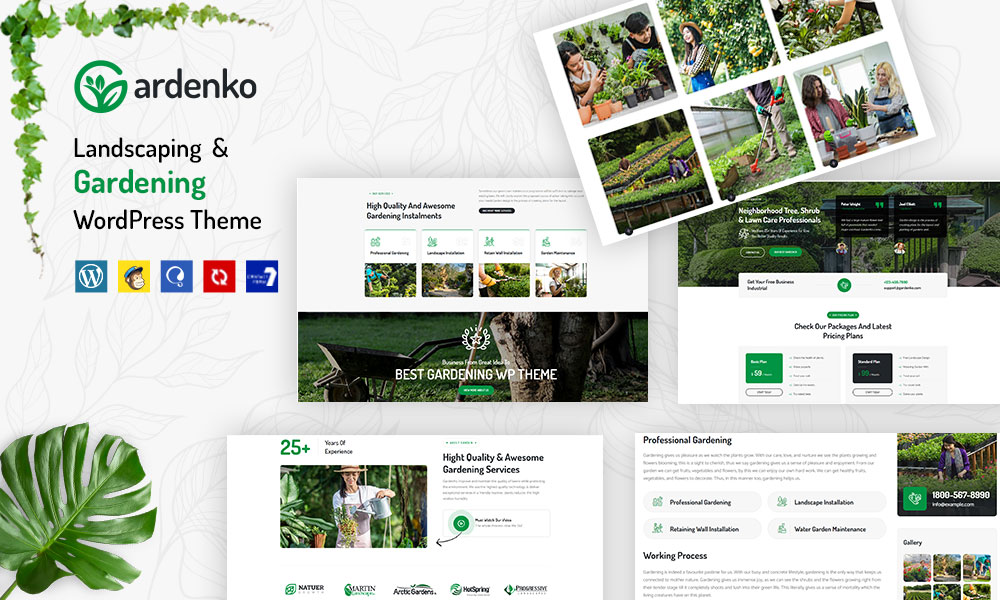 #Theme of the Day 12 Dec 2023 Gardenko - Gardening & Landscaping WordPress Theme by Themetech Mount @themetechmount designnominees.com/themes/gardenk…