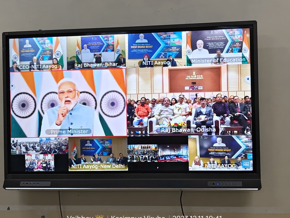 The Launch of Vikshit Bharat @ 2047 Workshop  :
Live Web Telecast at SMS Lucknow Campus.