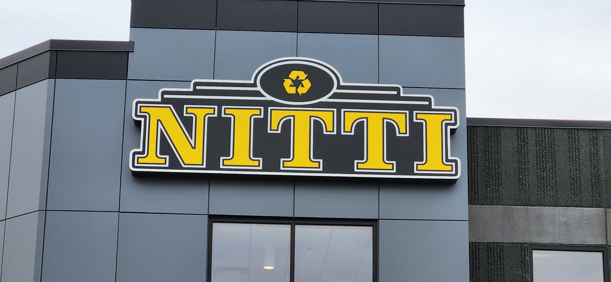 ImpressionSigns's tweet photo. We're psyched to have partnered with Nitti Sanitation,Inc. to help them with signage across their office and fleet. Thank you guys, for choosing to work with us! https://t.co/ezGbbkGN9k