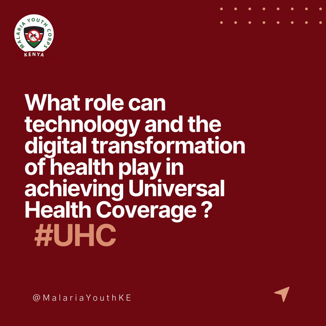 Today as we mark #UHC day, it is important to note that Digital health plays A critical role. Lets engage on the role of tech and digital transformation of health play in UHC?? @ALMA_2030 @malariacorps @ZeroMalaria @Trans4m_Health @EndMalariaKenya