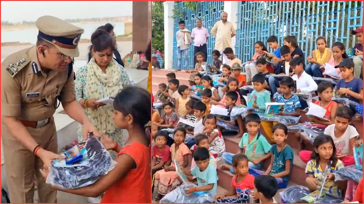 khulaaasman_org's tweet photo. IG साहब - IPS Subhash दुबे ने पूरा किया अपना वायदा | बच्चों को उपहार में दिया - स्कूल बैग, कापी, पेन व स्टेशनरी https://t.co/YvGjnxn4wC https://t.co/uypEVn7ocC