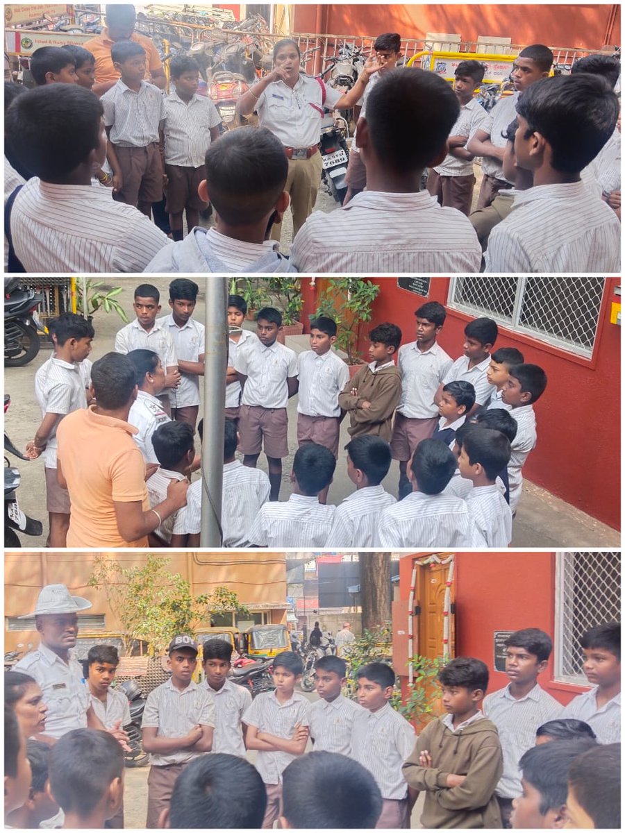 halasoortrfps's tweet image. ಈ ದಿನ ಸಂಚಾರ ಪೊಲೀಸ್ ಠಾಣೆ ವ್ಯಾಪ್ತಿಯಲ್ಲಿ #SASR ಕಾರ್ಯಕ್ರಮದ ಅಡಿಯಲ್ಲಿ ಶಾಲಾ ಮಕ್ಕಳಿಗೆ ಸಂಚಾರ ನಿಯಮಗಳ ಬಗ್ಗೆ, ಸುರಕ್ಷತೆಯ ಕುರಿತು, ಜೀಬ್ರಾ ಕ್ರಾಸಿಂಗ್ ಮತ್ತು ಸ್ಟಾಪ್ ಲೈನ್ ಹಾಗೂ ಸಂಪೂರ್ಣ ಹೆಲ್ಮೆಟ್ ಧರಿಸುವುದರ ಬಗ್ಗೆ ಅರಿವು ಮೂಡಿಸಲಾಯಿತು.