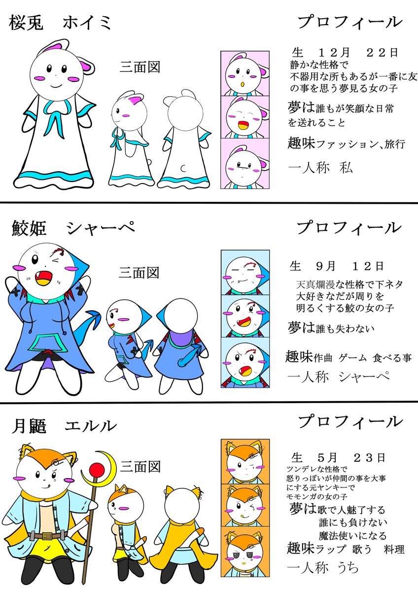 dora_SakuRabbit's tweet photo. 年開ける前にレギュラーキャラ紹介!!
#SaKuRabbit https://t.co/cpyRvytndN