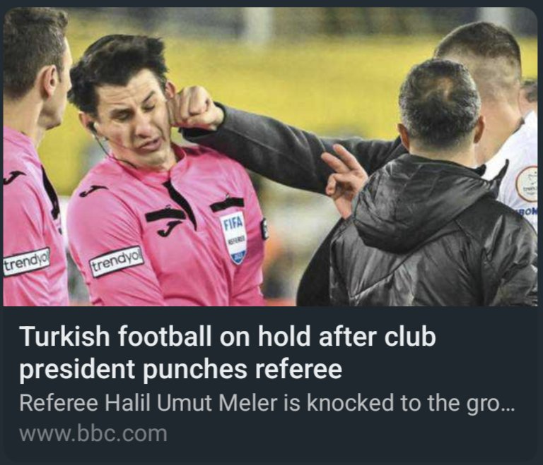 Incredible that this happened in the professional game...