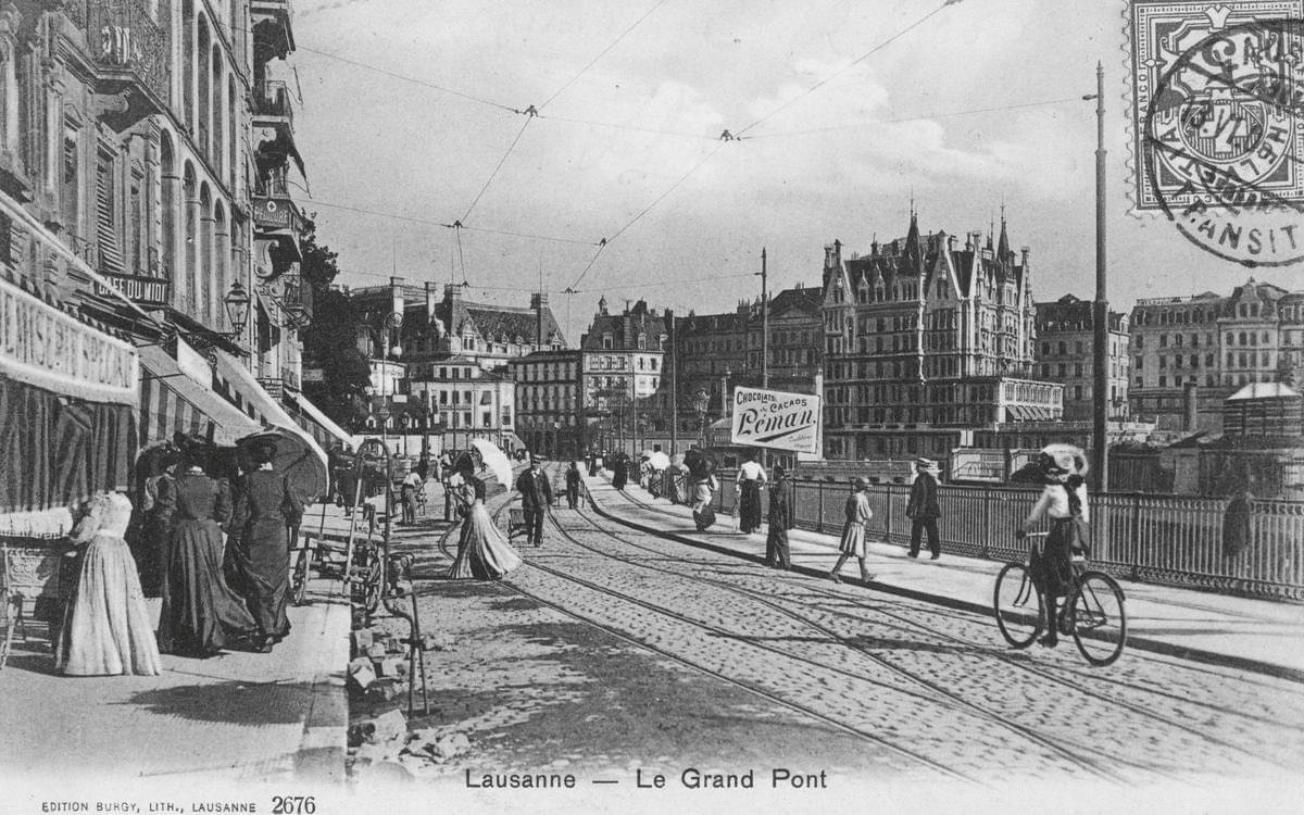 #Cycling in Lausanne (1906?)