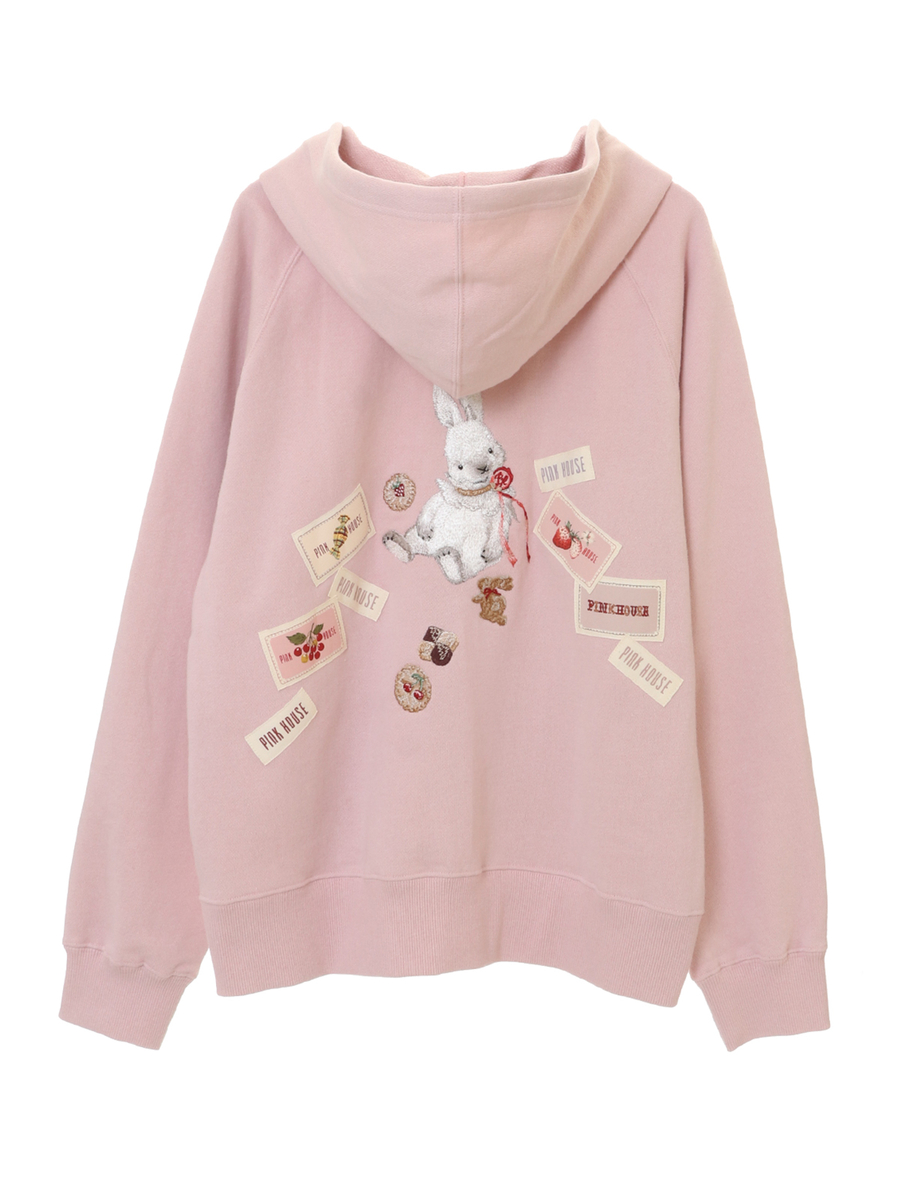 ピンクハウス　クッキーラビッツ刺繍 パーカー　Mサイズ