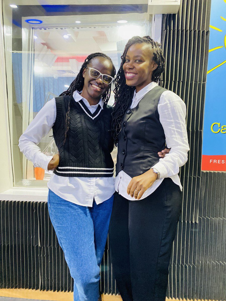 CapitalFMUganda's tweet image. .@LuckyMbabazi &amp;amp; @consolaten out here as if twinning on a random Tuesday.
#GaetanoAndLucky 
#AmToPm