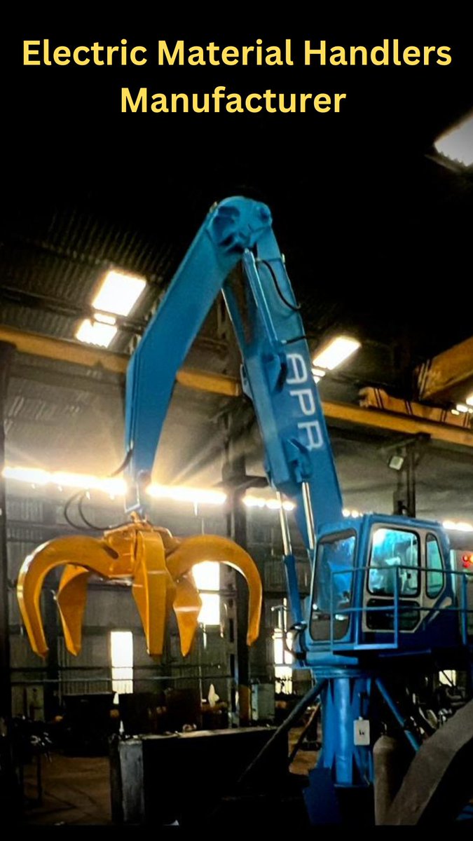 AprBright's tweet photo. Electric Material Handlers is designed to handle scrap, waste, wood, cement, coal, recycling also. Our stationary electric material handlers becomes more powerful #recycling #scraphandling
https://t.co/eb7kcde43W https://t.co/nrG42DULjs