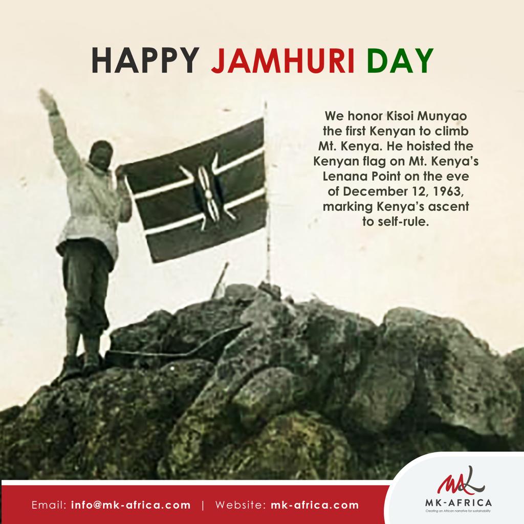 Happy Jamhuri Day! 🇰🇪 Let's cherish the ideals of freedom, unity, and progress that define our great nation. Wishing all Kenyans a day filled with pride and joy as we commemorate this special occasion. #JamhuriDay #KenyaAt60 #KenyaIndependence #UnityInDiversity