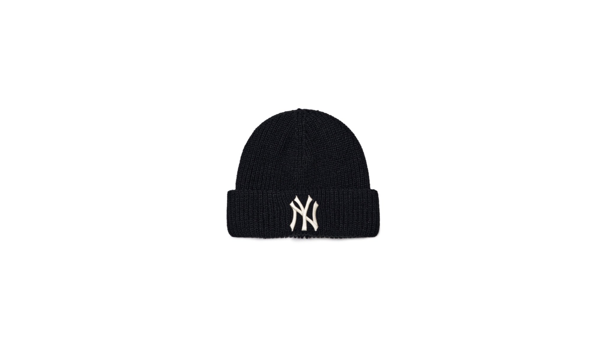 ◇MLB Korea◇ Candy Mid Beanie NY Black 3ABNBM146-50BKS