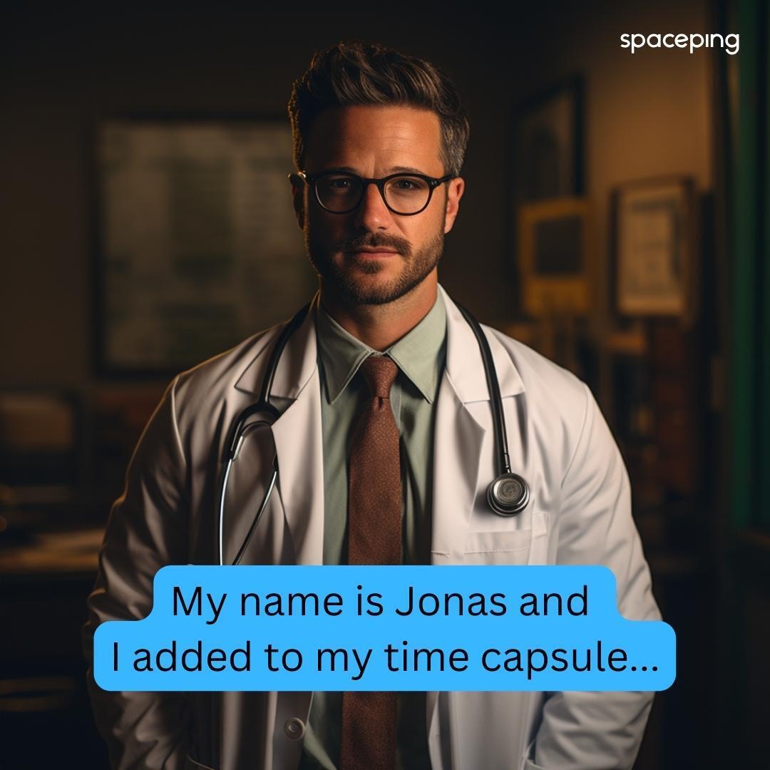 spaceping's tweet photo. My name is Jonas and I uploaded to my time capsule a compilation of medical advancements and healing stories, reflecting the compassion, resilience, and healing capacities of humanity. https://t.co/zG3moM1CFJ