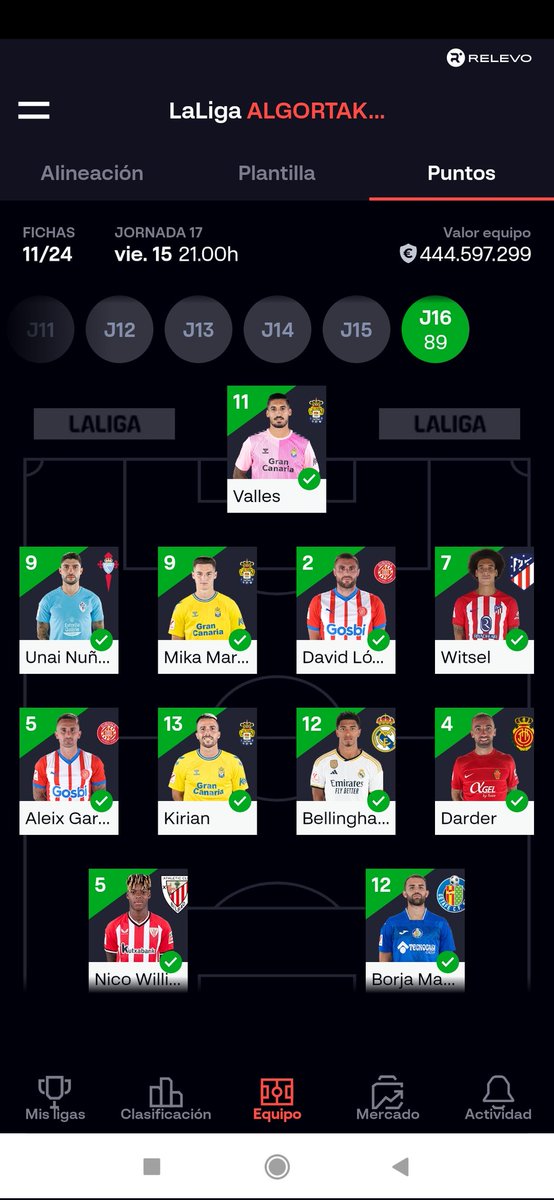 ibaimp5's tweet photo. @JoseCarrasco_98 Nada mal, aunque no acerté con los del Girona y Darder, se confiaba en sus equipos. https://t.co/UXTnzYV5aH