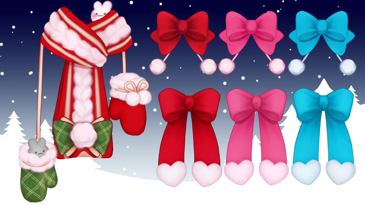 ❄️VTUBER ASSETS : Xmas Winter Live2D Items❄️

Follows & RTs appreciated!  

🎀FREE SET🎀
- red short cape with physics 
- red xmas hat with physics  

Other items are available on my Boosty! (link in comments) 

#VtuberAssets #freeVTuberAssets #Live2D