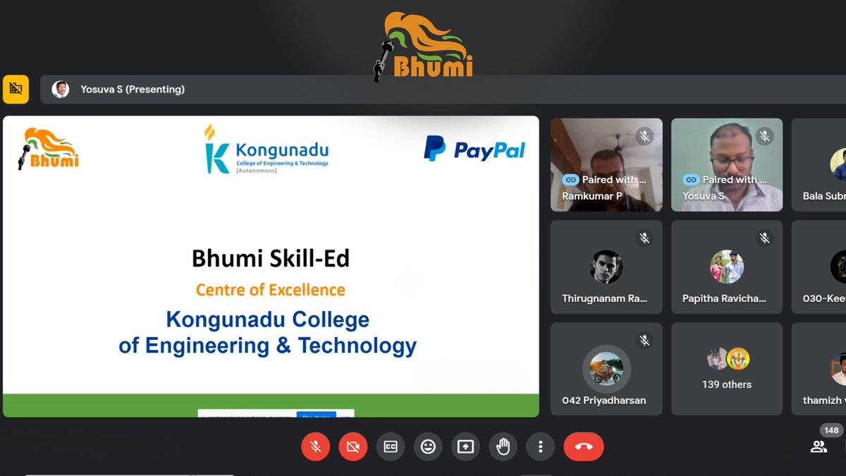 BhumiOrg's tweet photo. It was an honour to host the inauguration of the Skill-Ed Center at Kongunadu Engineering College, Namakkal on November 9th.
This endeavour wouldn’t have been possible without the steadfast collaboration and support from @PayPal.
#SkillEdProgram #Collaboration #PayPal #Bhumi https://t.co/0vhRx6Y1z0