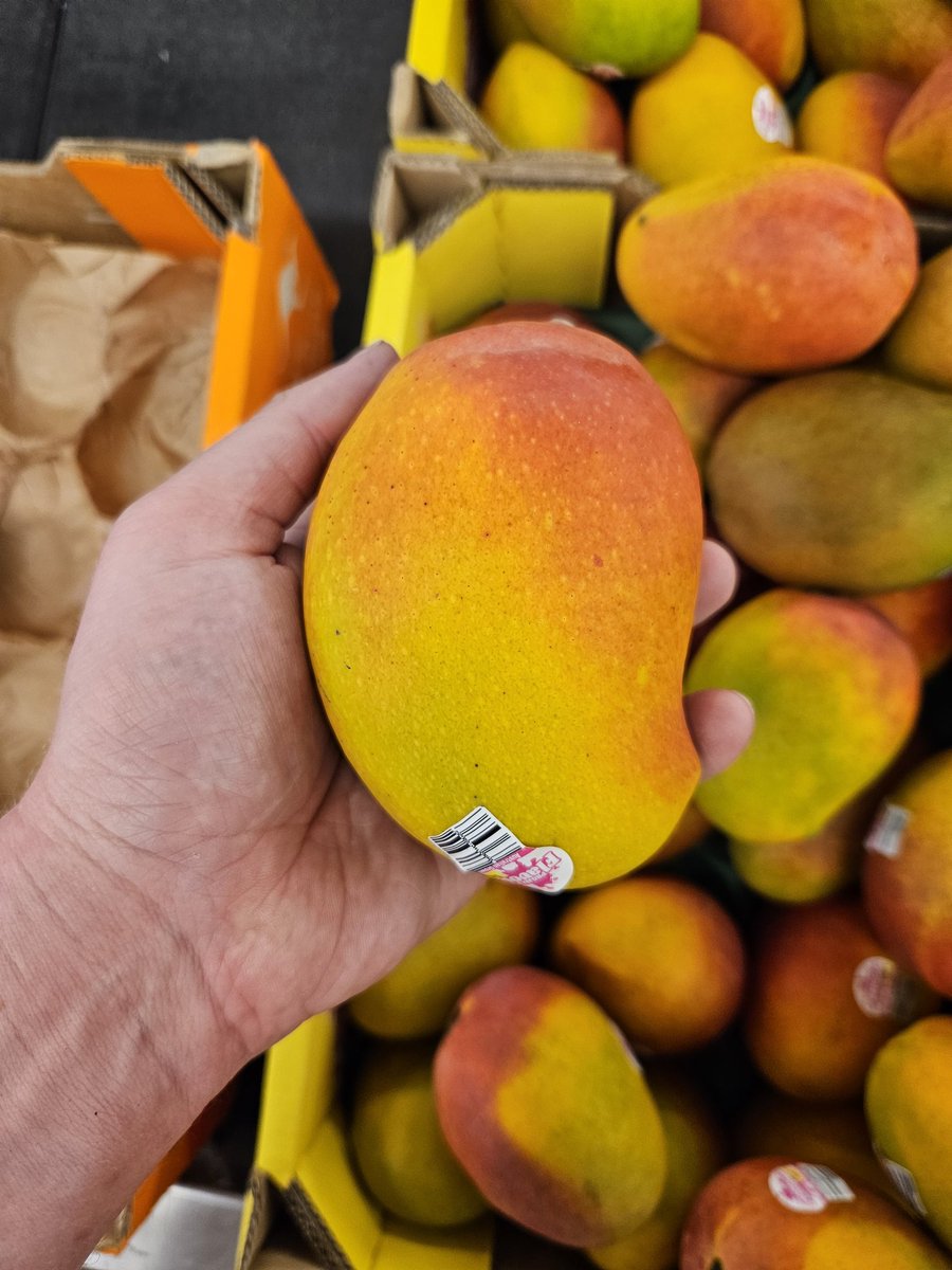 I'm excited to try my first NMBP-1243 mango! Now named Yes! mangoes, they are over 25 years in the making and are 1 of 3 new varieties developed by the National Mango Breeding Program.