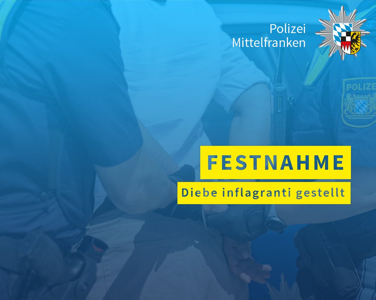Am Freitagmittag (08.12.2023) bestahlen zwei Männer in der Südstadt #Fürth eine Seniorin und begingen zudem einen Ladendiebstahl. Die zwei Tatverdächtigen wurden festgenommen. Pressemeldung: polizei.bayern.de/aktuelles/pres…