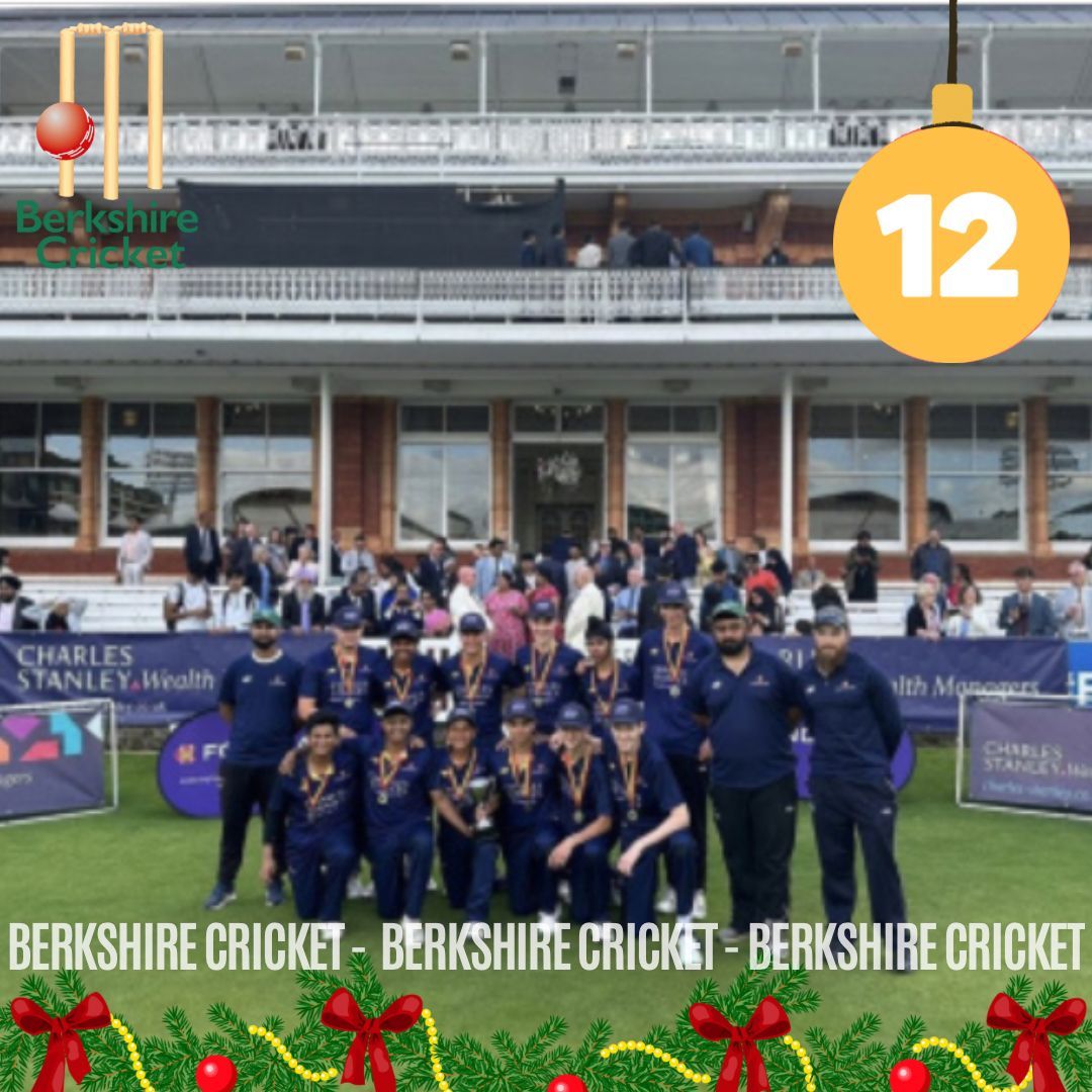 BerksCricket's tweet photo. 12 is FOR - the @_MCCFoundation hub Reading U16's 12 run victory at Lords. The MCC Foundation Hubs operate as a layer below the Berkshire County squads. There are 272 places available for 2024.
Become a #FOBC Today
https://t.co/jwIy2mck7z
#berkshire2023 #fobc #mccfoundation https://t.co/DYykcVk5Ej