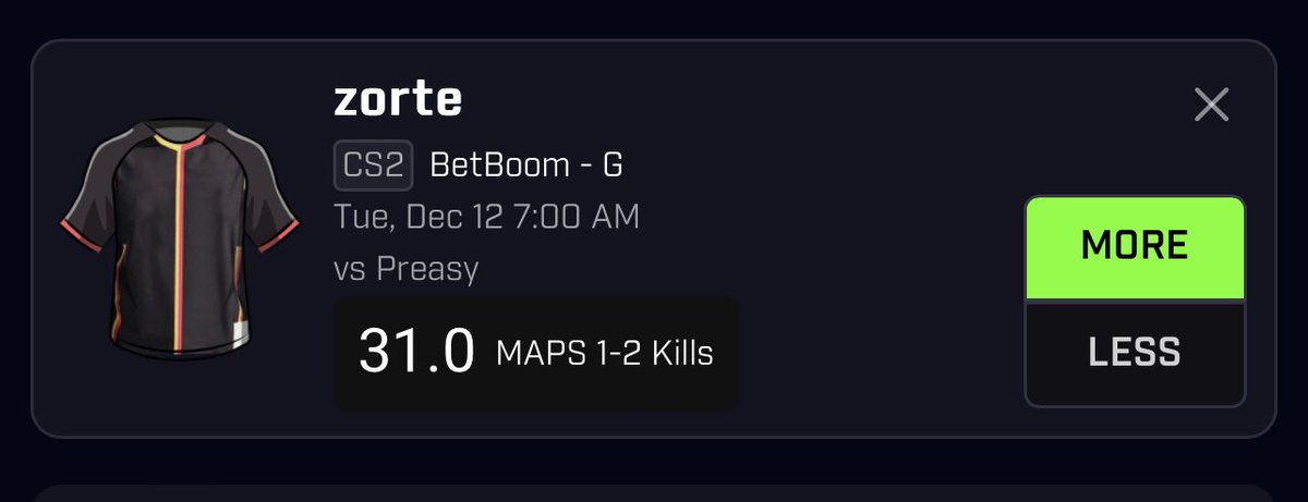 iiMxcki's tweet photo. FIND YOUR OWN PAIR MINE IS ALWAYS CHALKING!
people like write ups so ima do one.
this is the one player on betboom that can/will show up during a team like preasy.
heโs also heavily juiced to go over 31.5/32 kills.
if u only do unders on csgo u can try sl1me (sprout) 29K https://t.co/zM3MsZ25yE