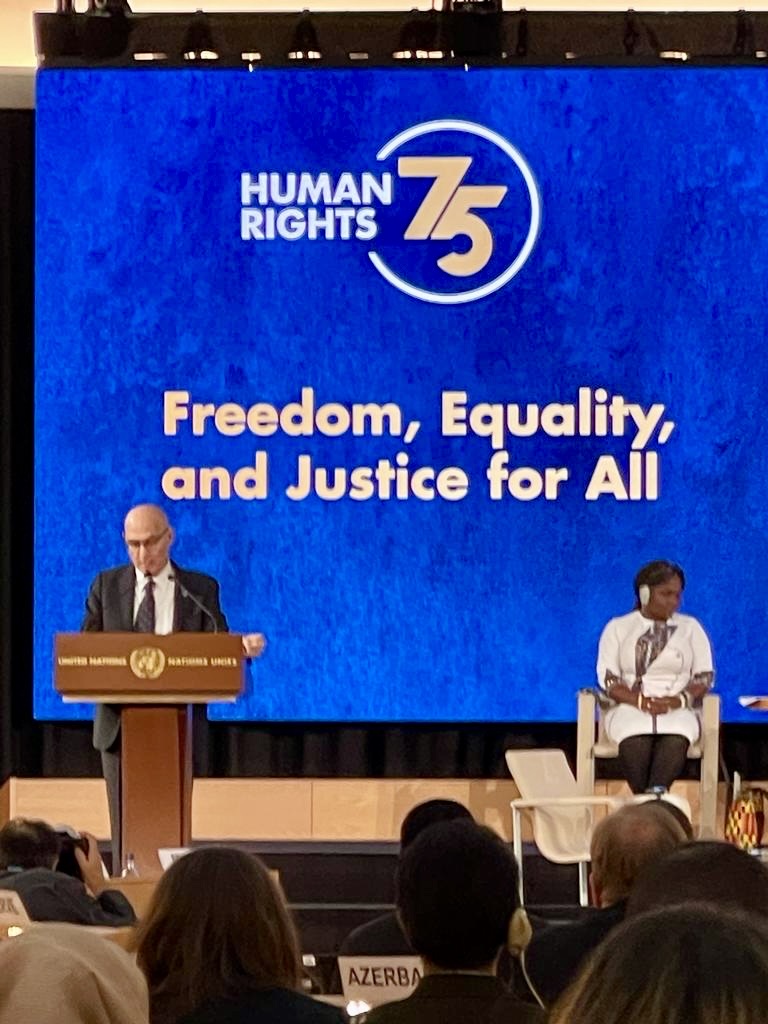 MD Geneva | Konrad-Adenauer-Foundation (@kasgeneva) on Twitter photo Celebrating the 75th Anniversary of the #UniversalDeclarationofHumanRights. At the high-level event in Geneva, <a href="/volker_turk/">Volker Türk</a> calls for moving human rights back to the centre of decision-making. #HumanRights75, #Act4RightsNow Celebrating the 75th Anniversary of the #UniversalDeclarationofHumanRights. At the high-level event in Geneva, <a href="/volker_turk/">Volker Türk</a> calls for moving human rights back to the centre of decision-making. #HumanRights75, #Act4RightsNow