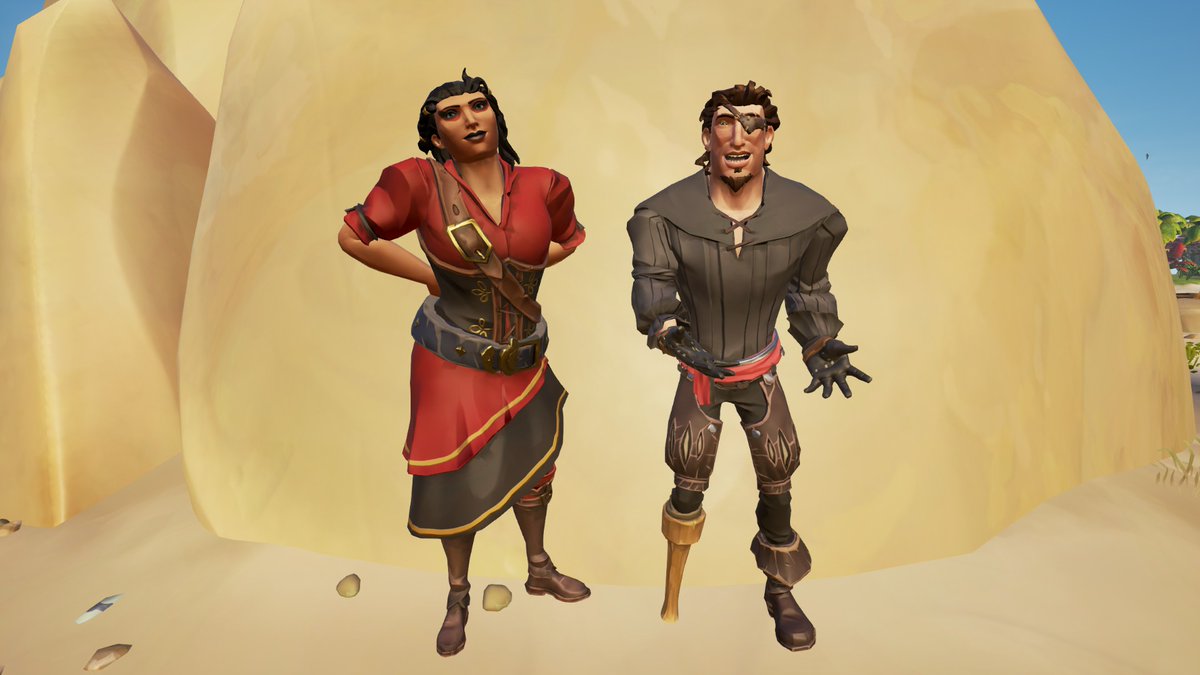 Devu100_SoT's tweet photo. #StyleOfThieves theme: Dynamic Duos
Partner: @yohohmaebe 
#SeaOfThieves @SeaOfThieves https://t.co/GawiWFWub9