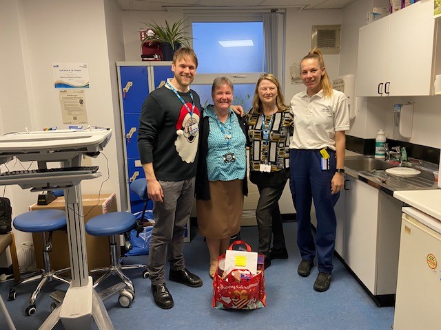 Great to spread some cheer to well deserving teams who have won the BTH Christmas Cracker draw.  Well done Clifton Ward 2 and the MSK team at Fleetwood. #operationsparkle