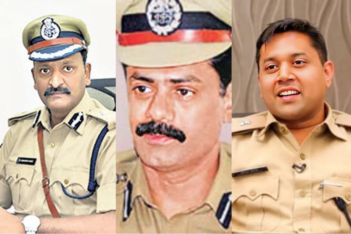 ShaikReporter's tweet photo. #Breaking- Major Transfers 

IPS Kothakota Sreenivasa Reddy is the new #Hyderabad Police Commissioner 

IPS G Sudheer Babu is the new #Rachakonda Commissioner 

IPS Avinash Mohanthy is the new #Cyberabad Commissioner https://t.co/iIlGF5vzHT