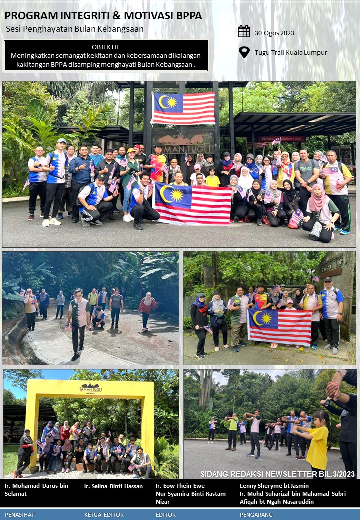 BPPA, CPAB (@bppacpab) on Twitter photo INFORMASI: Newsletter BPPA Bil.3/2023 sebagai naskhah perkongsian ilmu, aktiviti-aktiviti & maklumat berkenaan perkhidmatan dalam Unit Pembangunan Kapasiti dan Transformasi di BPPA CPAB.
#AsetNegaraAmanahBersama
<a href="/JKRMalaysia/">JKR Malaysia</a>
<a href="/JKRCPAB/">Caw. Perancangan Aset Bersepadu, JKR Malaysia</a>
<a href="/mdbppa/">IrMD</a> INFORMASI: Newsletter BPPA Bil.3/2023 sebagai naskhah perkongsian ilmu, aktiviti-aktiviti & maklumat berkenaan perkhidmatan dalam Unit Pembangunan Kapasiti dan Transformasi di BPPA CPAB.
#AsetNegaraAmanahBersama
<a href="/JKRMalaysia/">JKR Malaysia</a>
<a href="/JKRCPAB/">Caw. Perancangan Aset Bersepadu, JKR Malaysia</a>
<a href="/mdbppa/">IrMD</a>