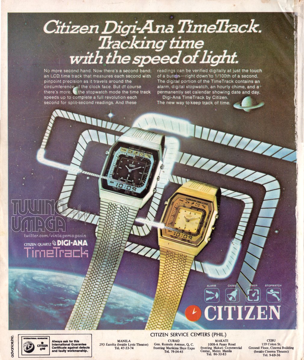 Citizen Watch Ad, 1970s