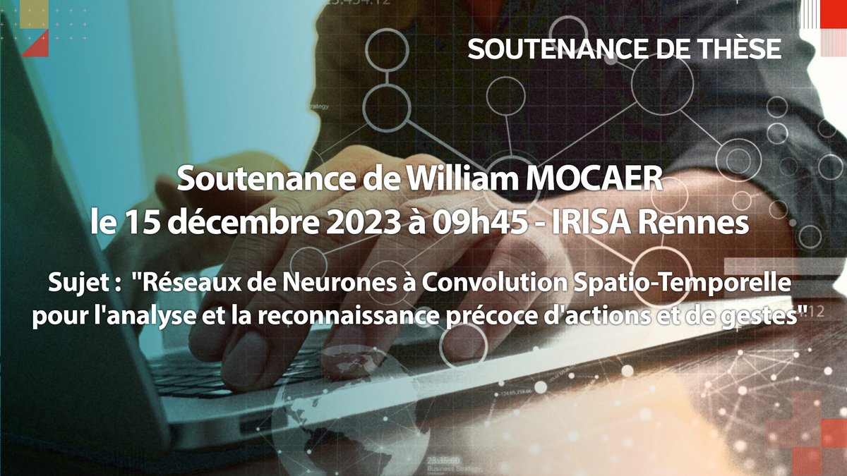 Soutenance de #thèse vendredi 15 décembre 2023 à 9h45 @irisa_lab | Spécialité : #Informatique ➕insa-rennes.fr/actualites/det… #doctorat #PhD #Rennes cc @DoctoratBZH