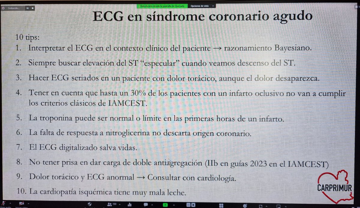 ‼️10 tips ECG en SCA‼️