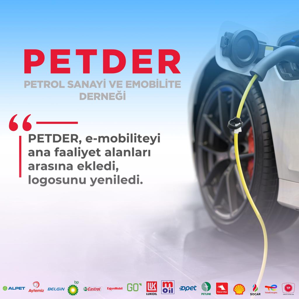 Sektörünün öncü kuruluşu PETDER, elektrikli araç şarj hizmetleri sektörünü içeren e-mobiliteyi ana faaliyet alanları arasına ekledi. Ayrıca, logosunu da yenileyen PETDER’in yeni unvanı da “Petrol Sanayi ve Emobilite Derneği” oldu. 

#petder #emobilite