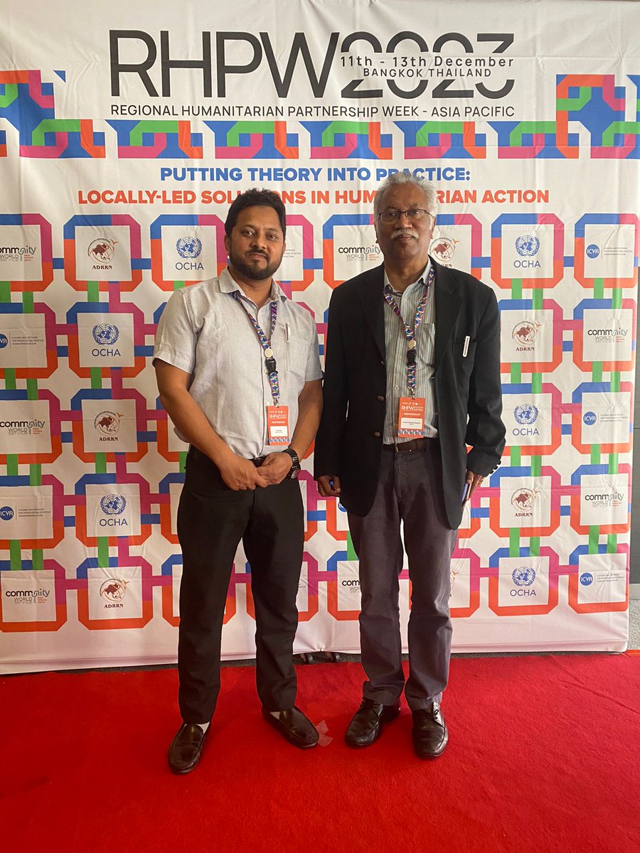 Met with Prof. N. Vinod Menon, Founder Member, National Disaster Management Authority (NDMA) Government of India & The International Emergency Management Society in RHPW 2023 Bangkok. 
He is also one of the officers in Silkyara tunnel Rescue Uttarkashi.
#rhpw23 #wri @AryanGroup7