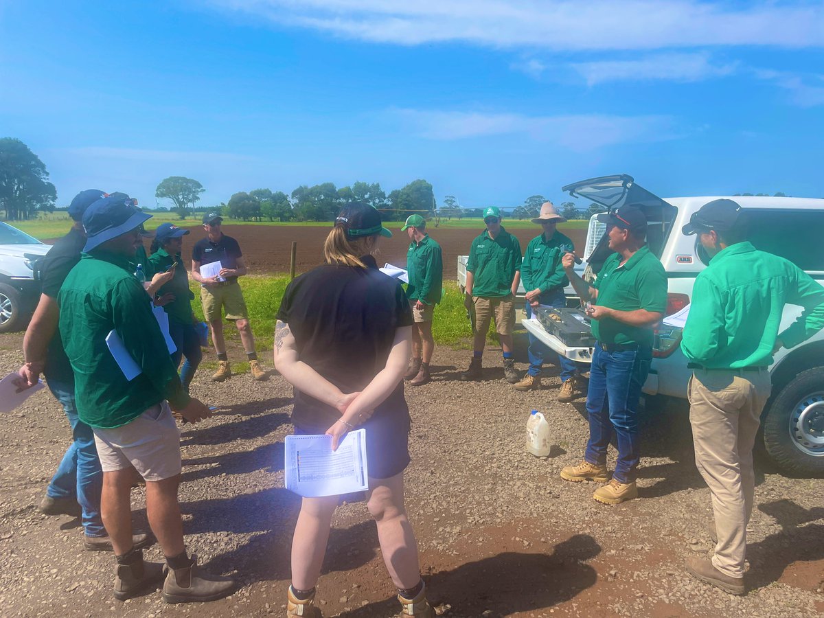The southern Vic pasture team caught up today. Great to see the team take time out of their busy schedules to catch up on some training
