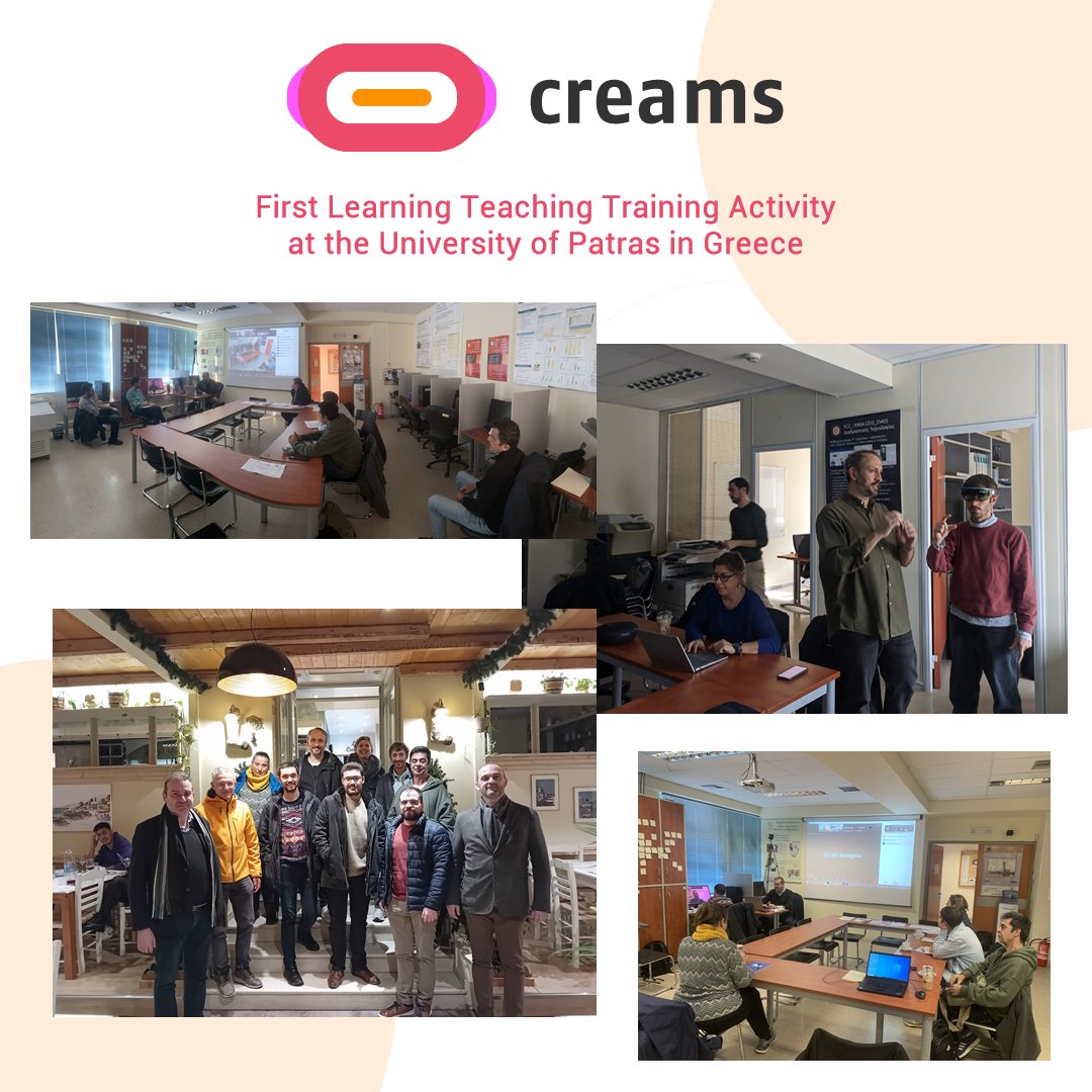 creamsproject's tweet image. On the 27th, 28th and 29th of November 2023, CREAMS successfully held the first Learning Teaching Training Activity (LTTA1) at the University of Patras in Patras, Greece. Full recordings of the three-day event - creams-project.eu/ltta1.php