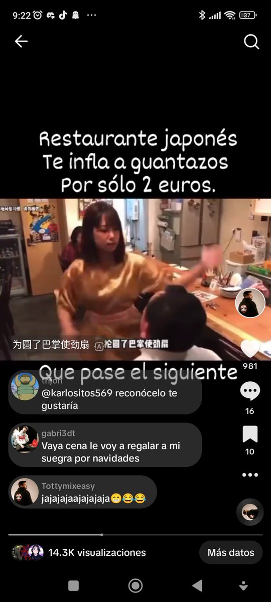 No sé qué es mejor si el comentario o el vídeo.... Jajajajaja