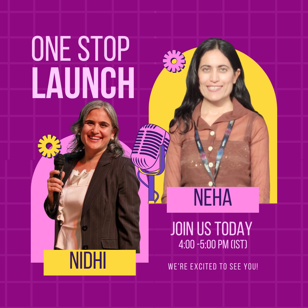 Are you attending the launch? One Stop by Neha Mehta will be launching Today! 4:00pm - 5:00pm Indian Standard Time Host: Nidhi Don't miss today's launch. Join this link to attend: linkedin.com/events/livelau…