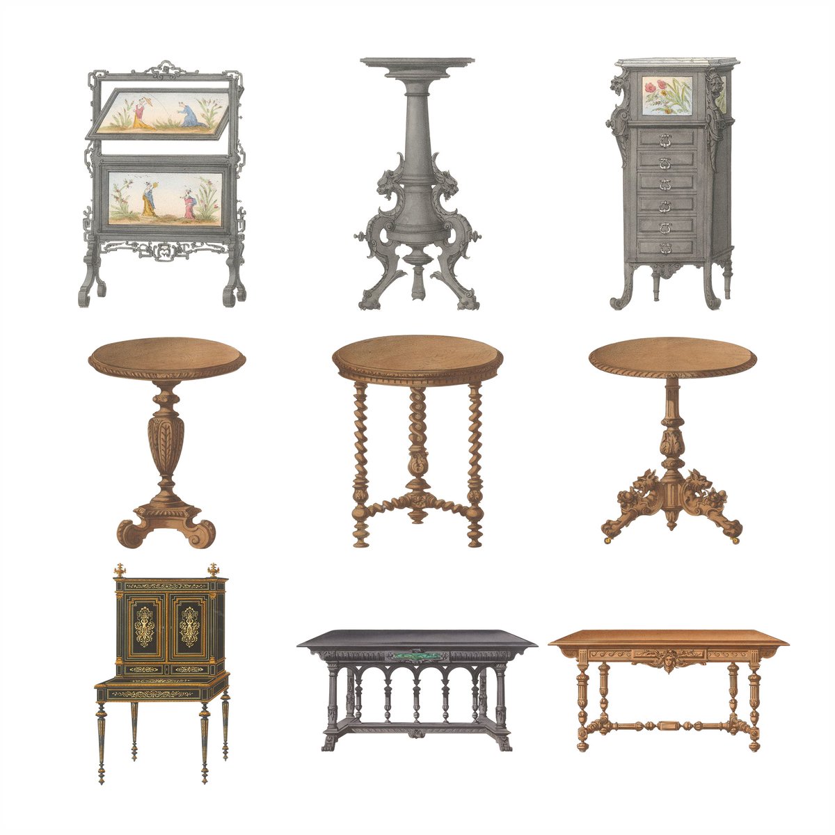 Cutout transparent background pieces of furniture taken from works of art in public domain. Perfect for sections, elevations, collages, visualizations and renderings

postdigitalarchitecture.com/products/png-v…

#FurnitureDesign #InteriorDesign #ArchitectureStudents #DesignInspiration #Architecture