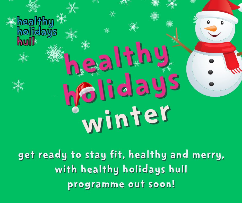 With less than two weeks until the @Healthyholshull programme kicks off, don't miss out on the chance to enjoy FREE activities for children & young people living in Hull.
Visit the website to find out all the details of the programme!
healthyholidayshull.org
#HealthyHolidaysHull