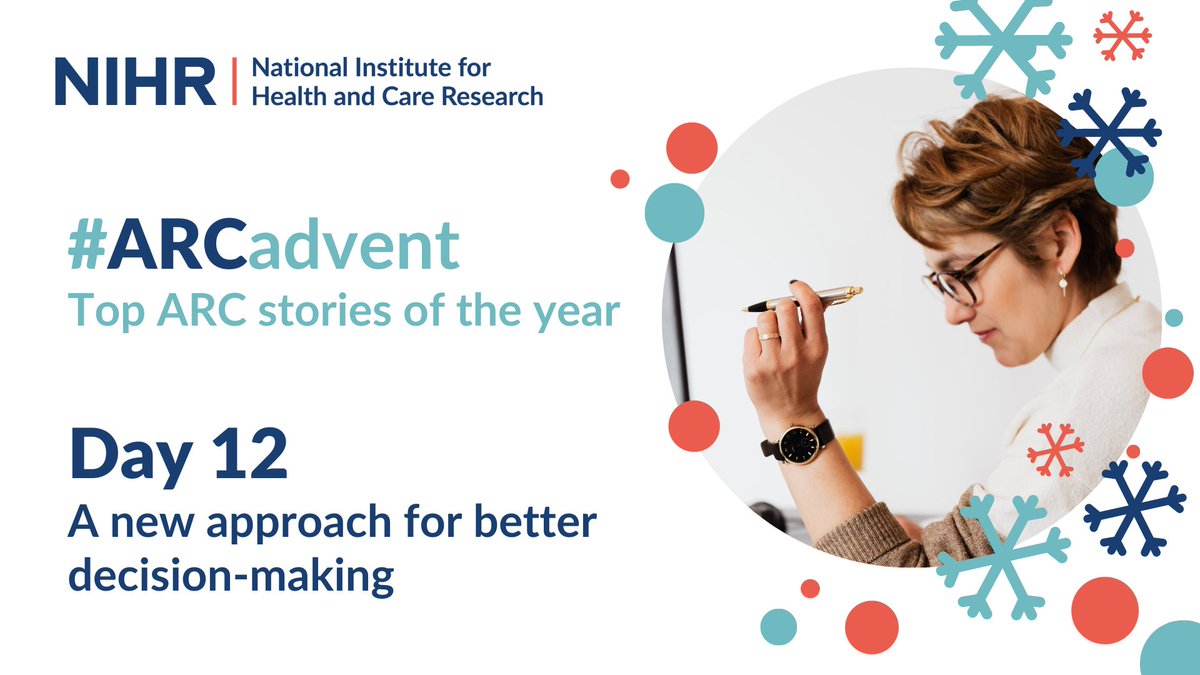 Day 12 #ARCadvent: A new approach for better decision-making @ARC_GM_ & @OfficialUoM researchers have developed a framework for Rapid Evidence Synthesis that quickly assesses evidence and its relevance to specific decisions, such as adopting innovations arc-gm.nihr.ac.uk/news/news/NEWS…