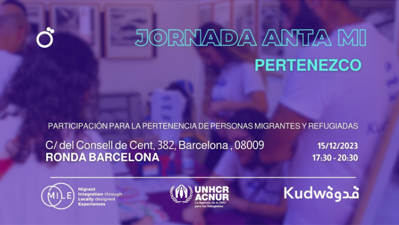 DTIEAO_UAB's tweet photo. Participa amb nosaltres en l'acte de clausura del programa de Kudwa Academy, amb el suport de l'ACNUR i el Projecte MILE. L'acte tindrà el lema "Anta Mi: Jo Pertanyo" i es farà el 15 de desembre de 2023. @project_MILE @TransmediaCat >> https://t.co/7uWqwOdnqg https://t.co/6KiXFyxOQz