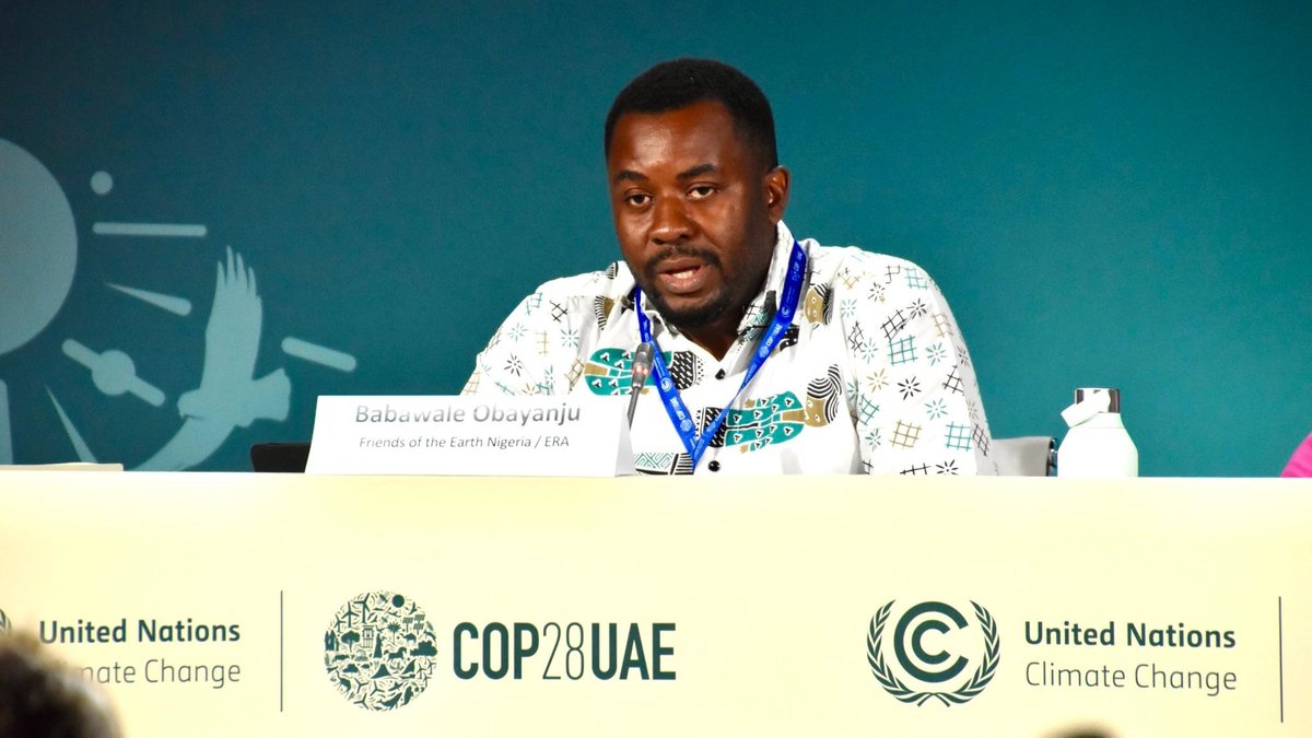 @SahabatAlamMsia @FoEAsiaPacific 'Looking at the progress of the #JustTransition Work Programme, it is clearly not going to deliver the long-term transformation we need to stop climate catastrophe & impacts on the lives of people in my country Nigeria and around the world.' -Babawale Obayanju @ERAFoEN1