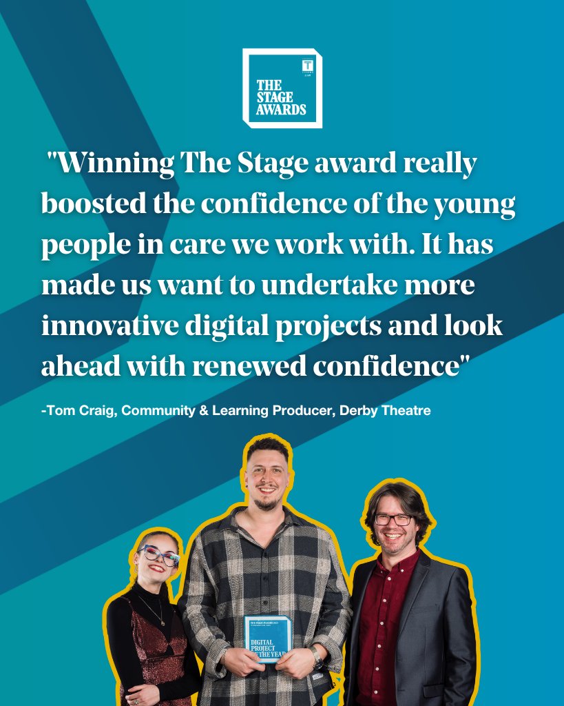 .@Derbytheatre's Tom Craig tells The Stage about what winning at #TheStageAwards meant for the organisation.

Keep your eyes peeled for this year's shortlist coming this Thursday (December 14).