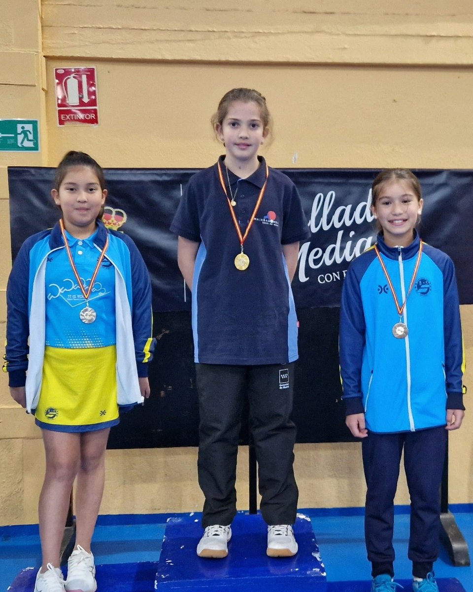 FuencarralTm's tweet photo. 🟡 CLASIFICADOS ESTATAL

🔵 Benjamín femenino
Masami 🥉
Samantha 🥈
María

🔵 Cadete masculino
Samu 🥈 https://t.co/CowRYOEbYy