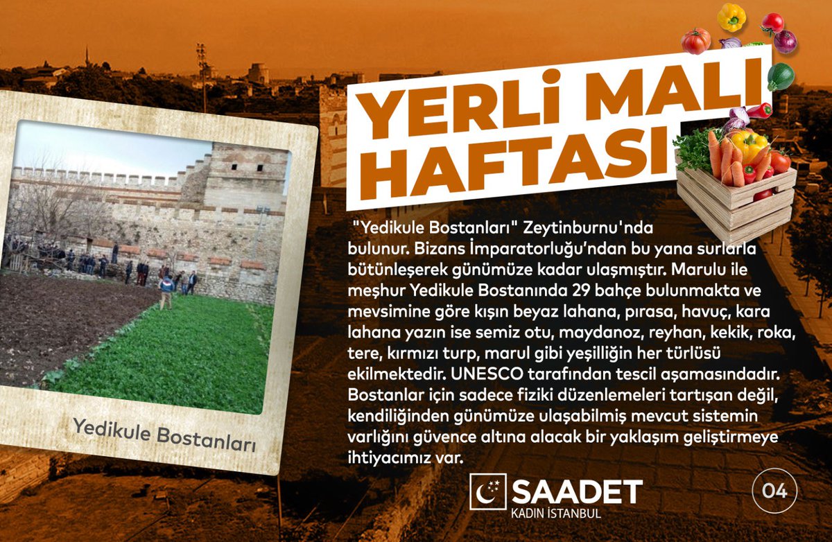 İstanbul semtlerinin bir zamanlar yetişen ürünleri ile anıldığını biliyor musunuz? Nasıl mı? #yerlimalıhaftası