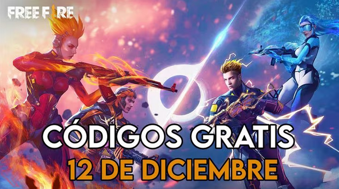 Garena Free Fire: códigos de HOY, martes 12 de diciembre para