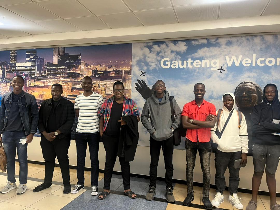 DebateUganda's tweet photo. Our #USDC23 National Champions from St Mary's College Kisubi together with the contingent from Uganda arrived safely in Johannesburg SA for the Jozi Summer Holiday Open. 

We wish them all the best. https://t.co/qWxUGCNHn6