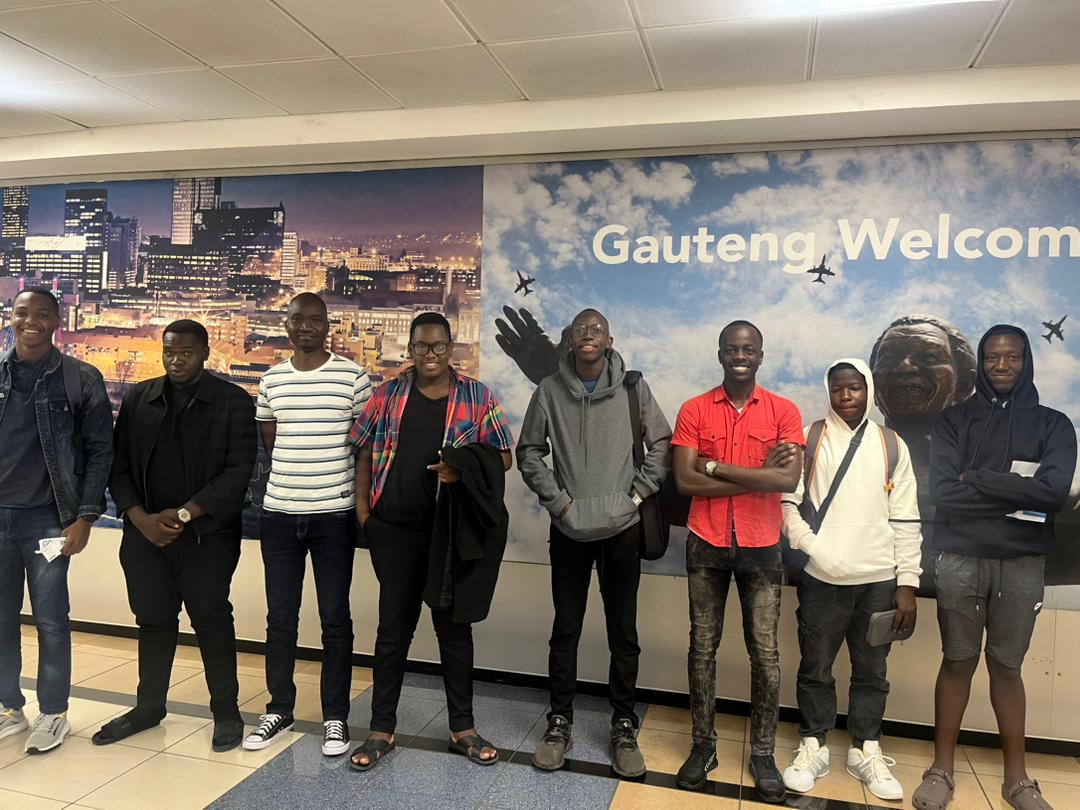 DebateUganda's tweet photo. Our #USDC23 National Champions from St Mary's College Kisubi together with the contingent from Uganda arrived safely in Johannesburg SA for the Jozi Summer Holiday Open. 

We wish them all the best. https://t.co/qWxUGCNHn6